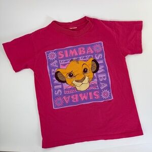 VTG Kids Lion King Simba 90s Tee T-Shirt Small Medium See Measurements‎ RARE